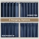 thumbnail image 4 of Cortinas Pitalk de lino azul marino, 91 x 61 cm, 2 paneles, 4 of 8