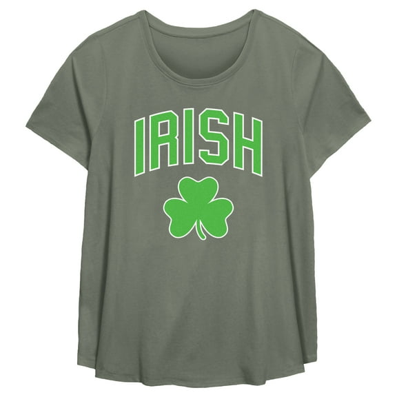 Women's Lost Gods St. Patrick's Day Irish Shamrock Graphic T-Shirt