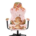 thumbnail image 2 of FUIALDOLG Tulip Cute Cat Colorful Eggs Gaming Chair Covers Set of 4,Elastic Breathable Office Chair Cover with Armrest Covers Protector Washable Non-slip Desk Chairs Slipcover for Home,Office, 2 of 9