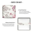 thumbnail image 5 of KLL Romantic Travel In Paris Print Tissue Box Cover,Leather Tissue Holder Square Facial Tissue Case Facial Paper Organizer Dispenser for Bathroom, Vanity Countertop, 5 of 7