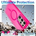thumbnail image 2 of NGB SUPREMACY For Samsung Galaxy S24 Ultra Case Built-In Camera Guard Kickstand Lens Protector Wireless Charging MagSafe/Qi Magnetic Car Mount Phone Cover, 2 of 6