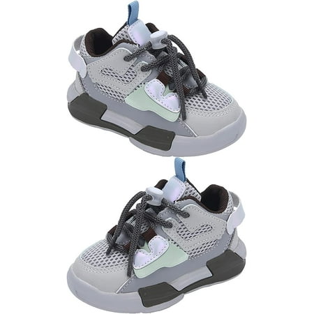

Girls Shoes Autumn and Winter Children s Sports Shoes Middle and Big Children s Sneakers Little (Grey 9 Little Kids)