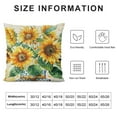 thumbnail image 5 of Chilfamy  Sunflower Home Sweet Home Bless This Home Summer Throw Pillow Covers,Yellow Cushion Case for Sofa Couch 24x24in, 5 of 5