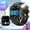 Black, variant on VOPOCO KT79 Smart Watch for Men with LED Flashlight 3ATM Waterproof Watch 1.96'' Big Screen Outdoor Smartwatch 430mAh Activity Tracker with Make Calls for iOS Android, 1pc