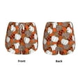 thumbnail image 5 of Lsque Various Pumpkins Printed Women's Running Shorts with Liner Pockets,Elastic Quick Dry Workout Athletic Gym Yoga Shorts,Womens High Waist Shorts-X-Large, 5 of 9