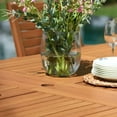 thumbnail image 5 of Urban Elements Beachouse 9-Piece 100% FSC Dark Finish Wood Extendable Patio Dining Set, 5 of 12