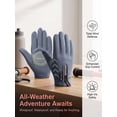 thumbnail image 5 of Spencer Kids Gloves Winter Warm Waterproof Snow Gloves Anti-slip Fleece Lined Mittens Outdoor Ski Gloves for Boys Girls (Gray, M), 5 of 7