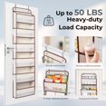 thumbnail image 3 of Over Door Organizer Heavy Duty Door Hanging Organizer Storage with Pockets Stuffed Animal Storage for Nursery Newborn Baby Essentials RV Closet Storage and Organization, 3 of 7