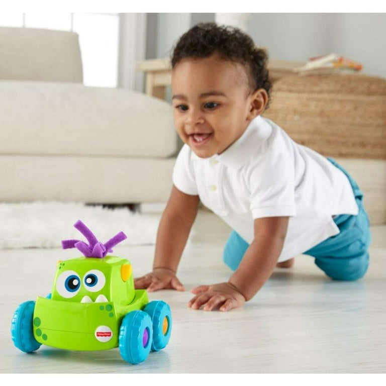 Fisher price press n sale go monster truck green