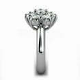 thumbnail image 7 of HeartsAndYou 1ct Round Cut Moissanite Flower Cluster Engagement Ring for Women 18k White Gold Over Silver, 7 of 7