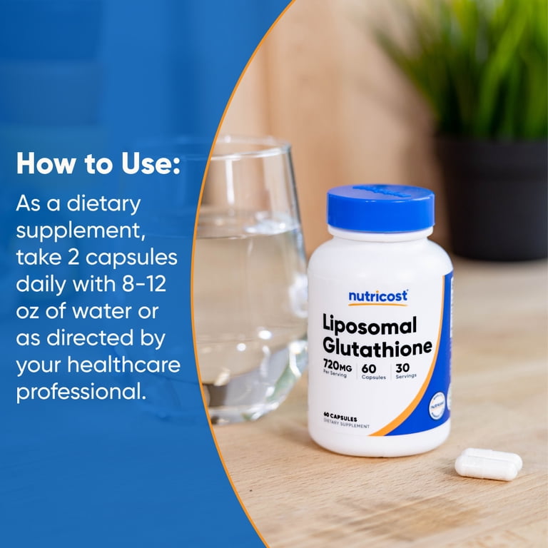 how many capsules of glutathione per day L-Glutathione Complex Capsules » Vegan liposomal capsules main image 0