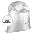 thumbnail image 3 of Super Extra Large Heavy Duty 100% Nylon Laundry Storage Bag, H U G E size: L 40" x H 50", Laundry Bag with Locking Closure Drawstring, Machine Washable, XXL Organizer Bag. Made in USA (WHITE), 3 of 4