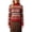 Red, variant on Women's Striped Turtleneck Sweater Long Sleeve Slim Fit Casual Pullover