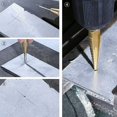 thumbnail image 5 of Broca escalonada, juego de brocas avellanadoras de titanio de 5 piezas con punzón central automático, HSS y revestimiento de titanio con carcasa de aluminio, hoja de corte doble, 5 of 5