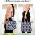 thumbnail image 4 of FORMRS Womens Corduroy Tote Bag Crossbody Shoulder Purse Handbag with Detachable Strap, Elegant Daisy Pattern, 4 of 7