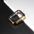 thumbnail image 1 of Vidrio templado + funda para Apple Watch Series 8/7/6/5/4/3/2/1/SE 38mm 40 41mm 42 44mm 45mm Protector de pantalla Marco de parachoques para IWatch Tan Jianjun unisex, 1 of 2