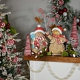 thumbnail image 3 of 15" LED Lighted Gingerbread Snowman with Dove Tabletop Christmas Figurine, 3 of 7
