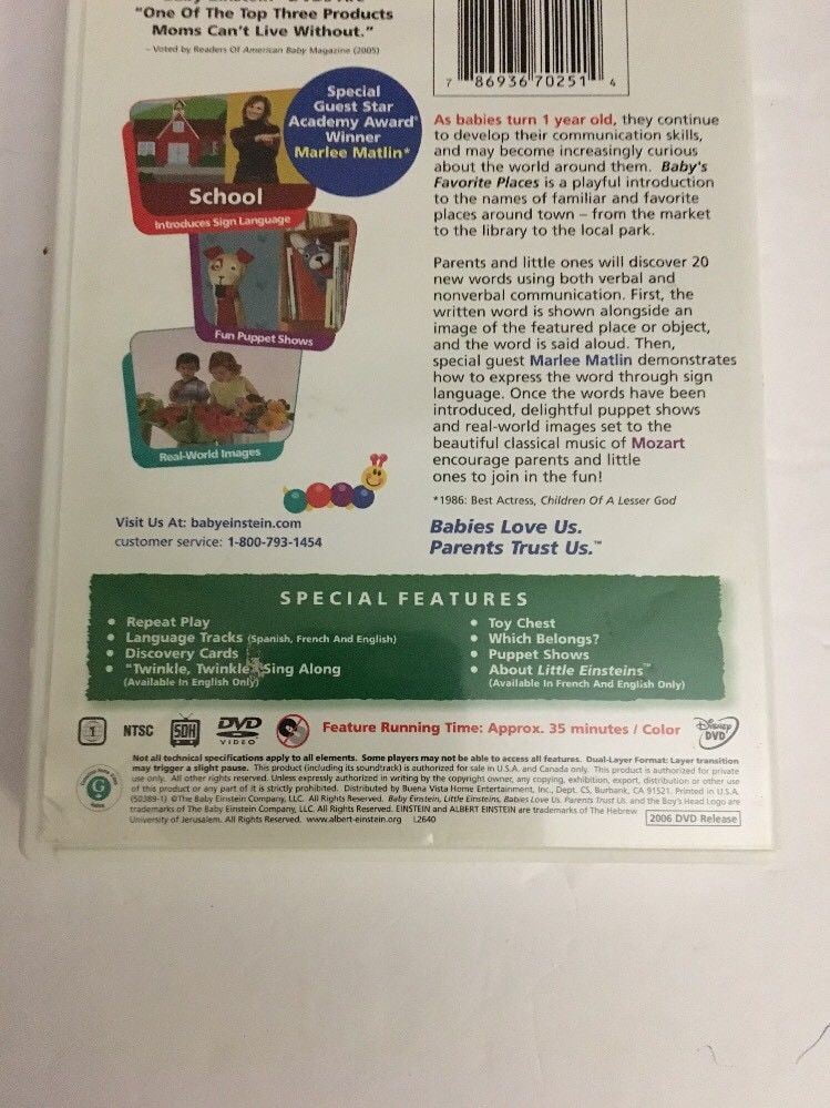 Baby Einstein Baby S Favorite Places First Words Around Town Walmart Com Walmart Com