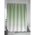 thumbnail image 5 of Sage Green Standard Shower Curtain Set, Waterproof Shower Curtains for Bathroom, Farmhouse Sage Green Ombre Washable Fabric Cloth Bath Curtain for Bathtub Decoration with Hooks 72x72 Inches, 5 of 6