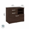 thumbnail image 2 of Studio C Office Storage Cabinet with Drawers in Black Walnut - Engineered Wood, 2 of 7