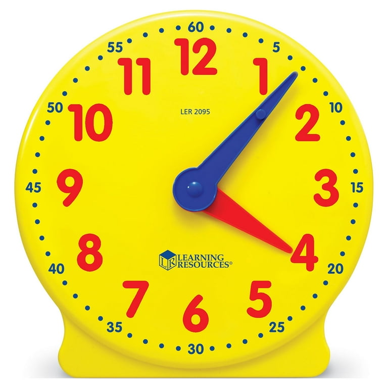Learning Resources Big Time Student Clock, Time Telling Toys, Classroom  Accessories, Teaching Aids, Ages 5 6 7 year old+ 