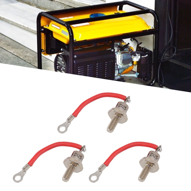 Diodo Rectificador De 25 A, Pieza De Generador Diésel ZX25 12 Con Material De Hierro, Fácil De Transportar Y Reemplazar Para Generadores, Hecho De Material De Hierro De Primera