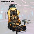 thumbnail image 7 of KUIFORTI Brown Wolf Gaming Chair Cover with Armrest Covers Waterproof Game Computer Office Desk Chair Cover Protector Durable Breathable for Office Computer Racing Seats, 7 of 7