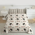 thumbnail image 2 of jejeloiu Cartoon Cute Kitten Queen Comforter Set,Sweet Dessert Bedding Sets,Black Gray Bedding Comforter Set For Girls Kids,Super Cozy Room Decor Reversible,3-Piece, 2 of 8
