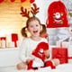 thumbnail image 1 of Bolsa de Franela Navideña onlyliua Bolsa de Embalaje de Dulces Manzanas Navideñas Bolsa de Regalo con Cordón Bolsa Pequeña 7,87X5,91 Pulgad, 1 of 6