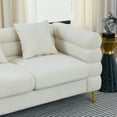 thumbnail image 5 of Chesterfield Teddy Fabric Upholstered Sofa Couch Loveseat with Pillows and Metal Legs for Living Room Office Apartment, 5 of 12