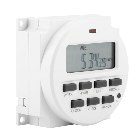 Smart Digital Programmable Outlet Timer, Electric Control Timer Switch For Lights, Fans, Motors, Wall Timer Switch For Appliances