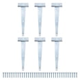 thumbnail image 1 of Uxcell 6-Pack Bisagras de Puerta de Cobertizo en T de Hierro, Bisagra en T de 8 Pulgadas con Tornillos para Jardín [Blanco], 1 of 1