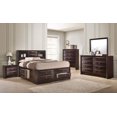 Contemporary King Size 6pc Master Bedroom Set Captains Bed Storage ...