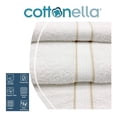 thumbnail image 3 of Toalla Cottonella Medio Cuerpo Blanca con Cenefa Beige 70x130 cm, 3 of 4