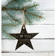 thumbnail image 3 of Darling Souvenir Custom I Love You Grandma Engraved Slate Hanging Christmas Tree Ornament With String Personalized Gift, 3 of 4
