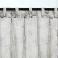 thumbnail image 4 of Everyday Celebration Peacock Print Room Darkening Pleated Panel W/Back tabs, 25x96"(2pcs) Black, 4 of 7