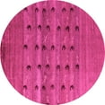 thumbnail image 1 of Ahgly Company Indoor Round Abstract Pink Modern Area Rugs, 6' Round, 1 of 4