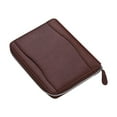 thumbnail image 2 of Professional PU Leather Padfolio Business Portfolio Holder Organizer Folder Document Storage with Zippered Closure Loose- Loop Card Slot, 2 of 7