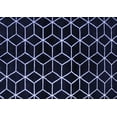 thumbnail image 1 of Ahgly Company Indoor Rectangle Abstract Blue Modern Area Rugs, 2' x 3', 1 of 4