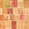 thumbnail image 1 of Ahgly Company Indoor Square Patchwork Orange Transitional Area Rugs, 5' Square, 1 of 1