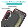 thumbnail image 5 of Rosebono Compatible With Samsung Galaxy A57 Case, Hybrid Case With Adjustable Integrated Ring Kickstand (Black), 5 of 5