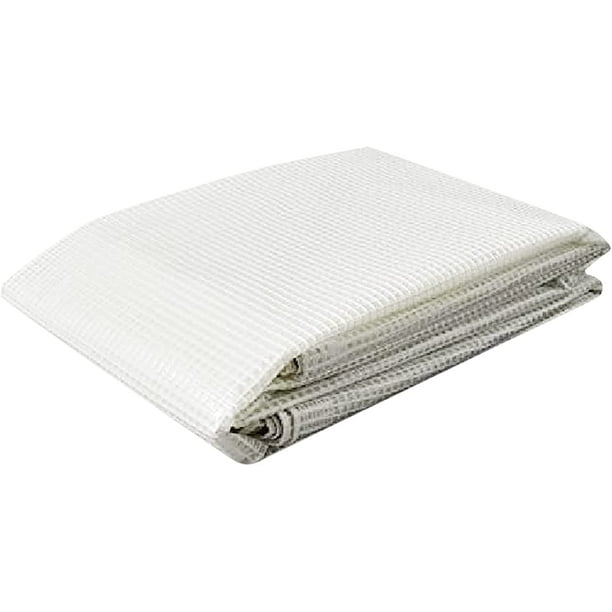 Tarps Now Waterproof Poly Tarps, Translucent Tarp Cover with Grommets