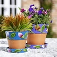 thumbnail image 5 of Fake Plants Outdoor Artificial Grass Plastic Plants UV Resistant Greenery (8 Pcs, Orange), 5 of 5
