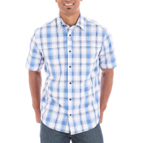 Wrangler Big Men's Short Sleeve Hidden Pocket Utility Shirt