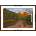 thumbnail image 5 of Art.com Cathedral Rocks, Oak Creek from Red Rock Crossing, Sedona, Arizona, USA Photographic Print by Chuck Haney, Brown Frame Wall Art, 29" x 21", 5 of 5