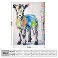 thumbnail image 4 of COMIO  Goat Blanket Goat Gifts for Girls Boys Kids Cute Blanket Throw Blanket Colorful Couch Sofa Blanket Flannel Goat Stuffed Animals Blanket for Goat Lover Birthday Gifts, 4 of 6