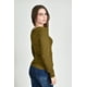 thumbnail image 3 of Blusa basica de manga larga /Juvenil, 0240 (Olivo) verde oscuro CH, 3 of 4