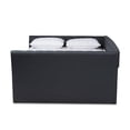 thumbnail image 4 of Bowery Hill Modern Fabric Upholstered Queen Size Daybed in Dark Gray, 4 of 8