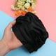 thumbnail image 5 of 2 gorros de natación plisados impermeables para mujer, protectores auditivos para natación (negro), 5 of 5