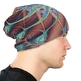 thumbnail image 6 of Beanie Hats for Men and Women, Fractal Twirl Swirl Starfish Patterns Adult Unisex Knit Hat Winter Warm Skull Cap, 6 of 7